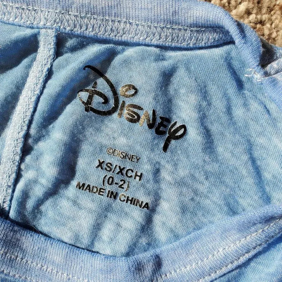 Disney Stitch Just One Of Those Days Tissue Thin Blue Graphic Tee T-Shirt XS - Picture 2 of 16